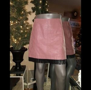 FREE PEOPLE VEGAN LEATHER NWOT SKIRT